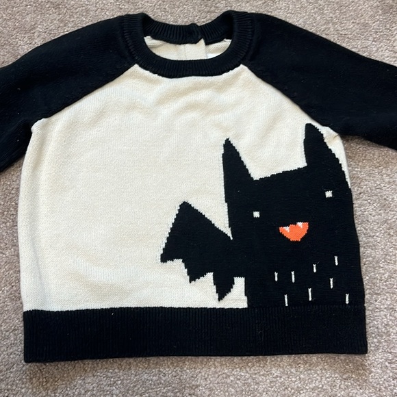 Gap Baby Bat Sweater Halloween Sweater Adorable Cozy Size 6-12 months - Picture 2 of 10